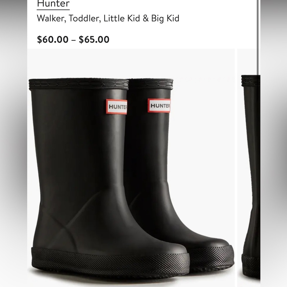 Hunter Black Rain Boots
